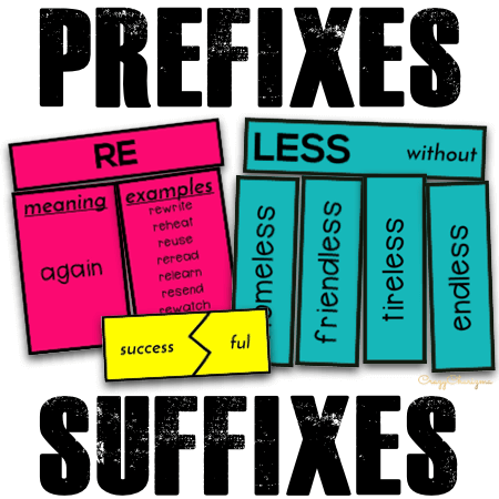 prefixes and suffixes